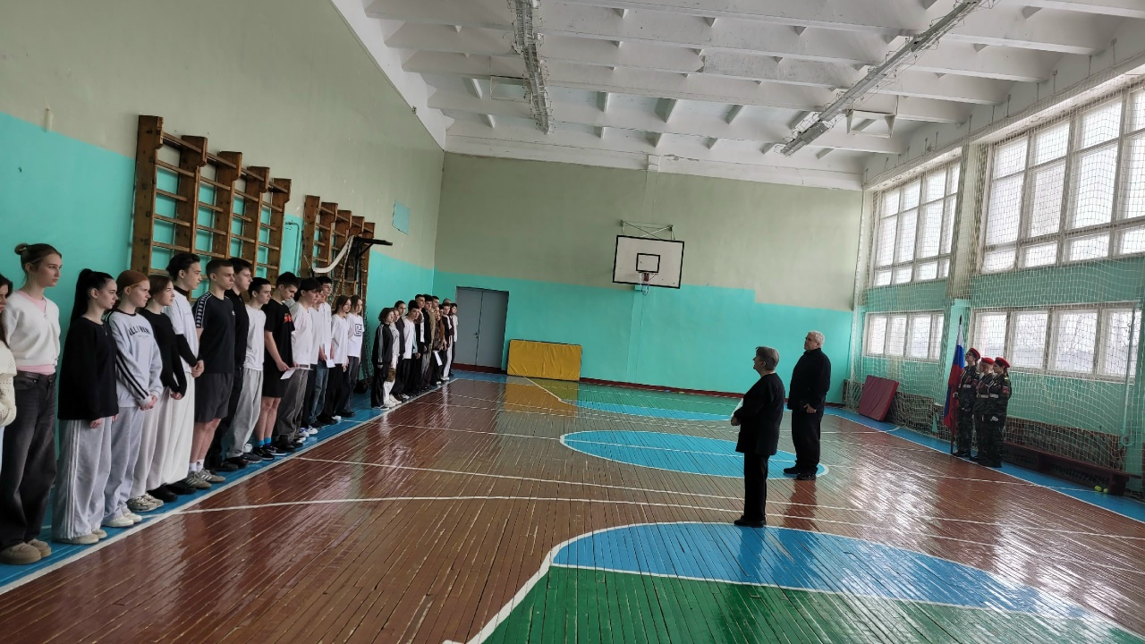 Военизированная эстафета, посвященная 23 февраля и памяти выпускника майора Романа Александровича Бражникова.